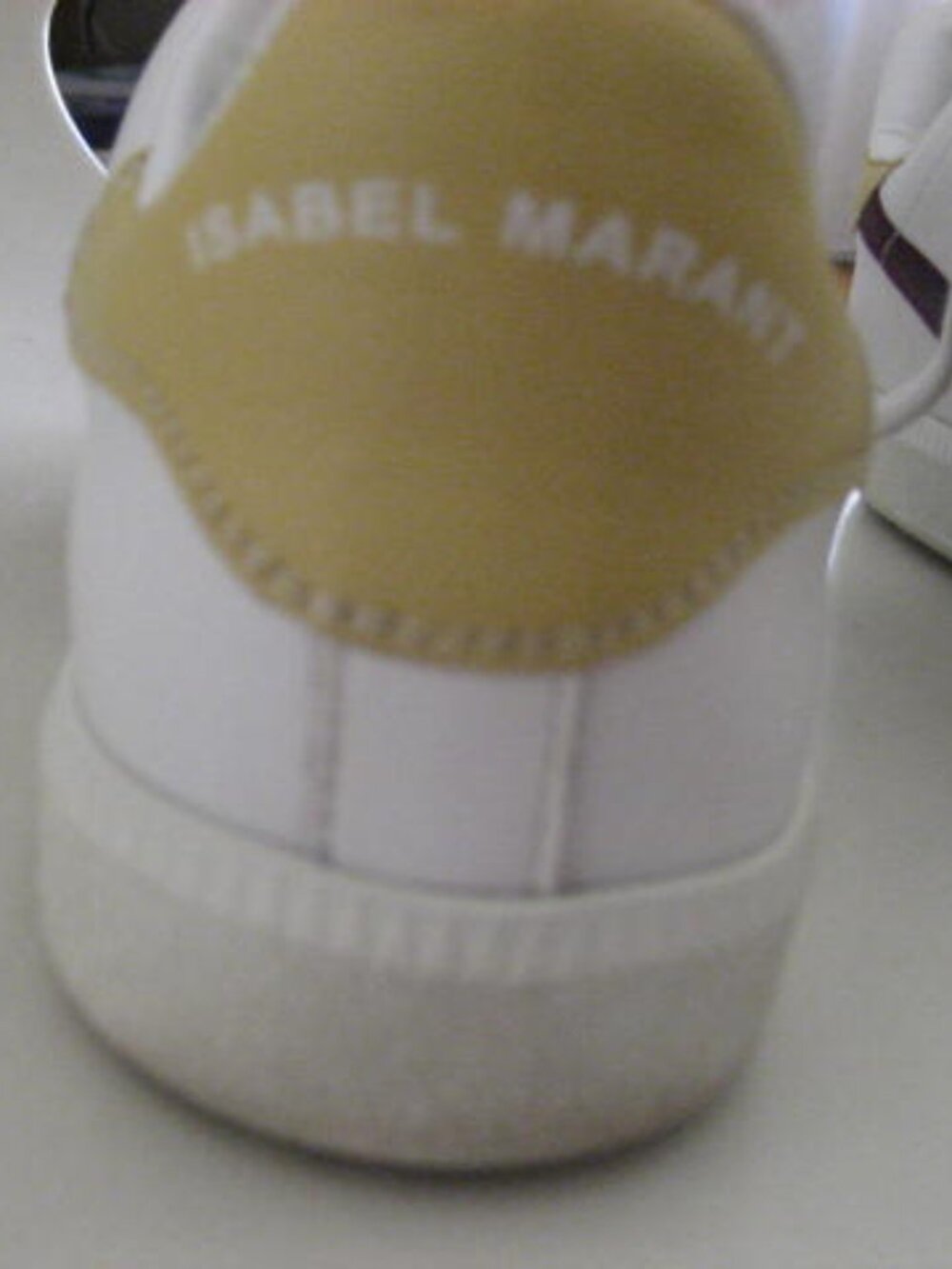 Isabel Marant Leather Lightning Bolt Pattern Sneakers - Picture 9 of 9